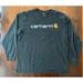 Carhartt Shirts | Men’s Carhartt K298 Long Sleeve Logo T Shirt Black Faded Size Xl | Color: Black | Size: Xl