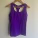 Athleta Tops | Athleta Purple Racerback Keyhole Tank Top Built In Bra | Color: Purple | Size: M