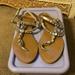 Jessica Simpson Shoes | Jessica Simpson Silver Bejeweled Sandals 8.5 | Color: Silver | Size: 8.5