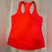 Athleta Tops | Athleta Women's Red Fastest Racerback Sleeveless Workout Track Tank Top Size S | Color: Red | Size: S