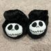 Disney Shoes | Disney | Nightmare Before Christmas Slippers Sz 0 To 6 Mos | Color: Black/White | Size: 0 To 6 Months