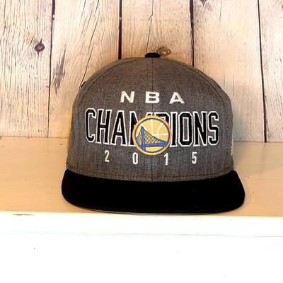 Adidas Accessories | Adidas Golden State 2015 Warriors Nba/Basketball Champion Snap Back Hat/Cap | Color: Gray/Yellow | Size: Os