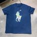 Polo By Ralph Lauren Shirts | New Polo Ralph Lauren Short Sleeve Watercolor Tie Dye Horse Polo Player Men 1xb | Color: Blue | Size: 1xb