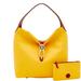 Dooney & Bourke Bags | Dooney & Bourke Pebble Grain Logo Lock Shoulder Bag With Pouch - Dandelion | Color: Yellow | Size: Os
