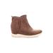 Baretraps Wedges: Brown Print Shoes - Women's Size 6 - Almond Toe
