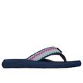 Skechers Women's Relaxed Fit: Asana - Vacationer Sandals | Size 7.0 | Navy | Textile | Vegan