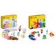 LEGO 11028 Classic Pastell Kreativ-Bauset Bausteine-Box, Konstruktionsspielzeug & 11017 Classic Kreative Monster Kreativ-Set Steinen