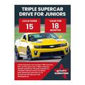 Activity Superstore Triple Supercar Drive for Juniors Gift Experience Voucher, Minimum age 10 Years, Available at 10+ UK Locations, Driving Experience Days, Kids Birthday Gifts, Car Gifts