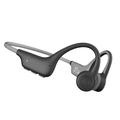 fesoklaf Bone Conduction Headphones Waterproof, Wireless Bluetooth 5.3 Sports Earphones with Mic, 6H Playtime, No Sound Leakage, Open Ear Lightweight Headset for Listening, Cycling, Hiking, Driving