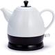 DameCo Kettles Ceramic Electric Kettle Cordless Water Teapot, Teapot-Retro 1L Jug Fast (Color : White) interesting