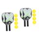 2 Sets Peak Racket Suit Training Pickleball Toys Beach Games Outdoor Pickleball Paddles and Balls Toys for Kids Children’s Toys Children Pickleball Sportswear Wood Lightweight