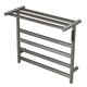 GRASKY Towel Warmer Wall Mounted Electric Heater Towel Rack with Timer, 4 Bars Electric Heated Towel Rail with Top Shelf, 580X485x220mm, 304 Stainless Steel (Plug in) wwyy