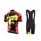 UGLY FROG Bike Wear MTB Racing Short Sleeve Cycling Jersey+Bib short Sets Men's Breathable Short Sleeve Bike Jersey with 3D Gel Pad Bib Shorts for Pro Bicycle Team Clothing