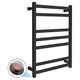 Electric Towel Warmer, Wall Mounted Black Heated Towel Rail Radiator for Stylish Bathroom Hotel, Low Energy Consumption 304 Stainless Steel Electric Heated Towel Rack,Hardwired Tow (Hardwired) wwyy