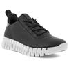 Slip-On Sneaker ECCO "GRUUV W", Damen, Gr. 39, schwarz, Leder, sportlich, Schuhe Sneaker, Freizeitschuh, Halbschuh, Slipper mit ergonomischer Fluidform Sohle