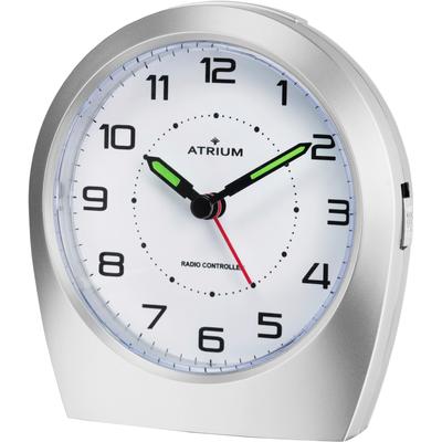 Funkwecker ATRIUM "A620-19", silber (silberfarben), Wecker, Quarzwecker, Schlafzimmer, Snooze, Geschenkidee Image