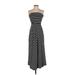 The Limited Casual Dress - Midi Strapless Sleeveless: Black Dresses - Women's Size X-Small