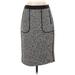 J.Crew Collection Casual Skirt: Gray Tweed Bottoms - Women's Size 2