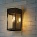 Haitral Outdoor Lighting Fixtures Wall Mount in Black | 7.8 H x 3.7 W x 3.7 D in | Wayfair 366-LIGHT-H2317