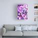 Trademark Fine Art Purple Orchid On Canvas Print Canvas, Cotton in Indigo | 47 H x 30 W x 2 D in | Wayfair 1X22135-C3047GG