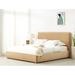 Safavieh Couture Callahan Upholstered Bed Velvet, Wood in Black/Brown | Queen | Wayfair SFV4801E-Q-2BX