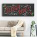 The Holiday Aisle® Sleigh Rides Premium Gallery Wrapped Canvas - Ready To Hang Canvas, Solid Wood in Black | 12" H x 30" W x 1.5" D | Wayfair
