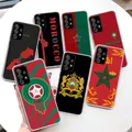 Coque de téléphone en Silicone souple drapeau marocain pour Samsung Galaxy A51 A50 A71 A70 A41 A31