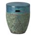 Bungalow Rose Seace Ceramic Garden Stool Ceramic in Gray/Green | 18 H x 14 W x 14 D in | Wayfair A0FA726E166148429B1455CD289DED08