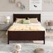 Red Barrel Studio® Savalas Solid Wood Platform Bed Wood in Brown | 35.4 H x 62.5 W x 87 D in | Wayfair A1706381366A404898FCA6951B7F6CCC