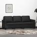 Latitude Run® Adelais 55.1" Upholstered Loveseat Polyester in Black | 31.5" H x 78.7" W x 30.3" D | Wayfair 017ABCAC4B664AED8B229D6D6B8CA484