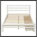 Red Barrel Studio® Tarcia Slat Bed Wood in White | 33.2 H x 58.3 W x 78.7 D in | Wayfair EE89A4344A214414A3D95999E7654BF2