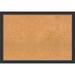 Amanti Art Corvino Wall Cork Small Framed Bulletin Board Wood/Cork in Black/Brown/Gray | 27 H x 39 W x 1 D in | Wayfair A14008165631