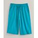 Blair Women's Haband Jersey-Knit Shorts with Drawstring Waist - Blue - M - Misses