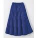 Blair Women's Haband Women’s Jersey-Knit Tiered Midi Skirt - Blue - XL - Petite