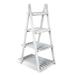 Fionafurn 4-Tier 40 Ladder Shelf Bookshelf Bookcase Storage Display Plant Leaning Shelf White