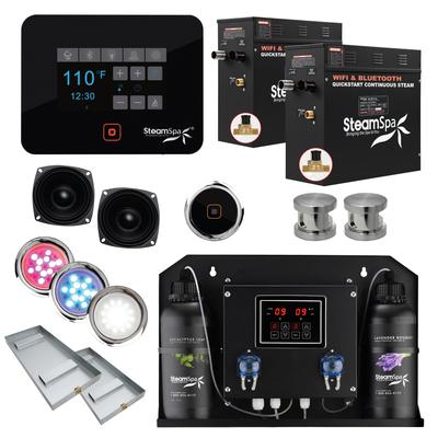 SteamSpa BKT1500-ADP Black Series WiFi and Bluetooth Double 7.5KW