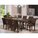East West Furniture Dinette Set Contains a Rectangle Dining Table and Chairs, Distressed Jacobean (Pieces Options)