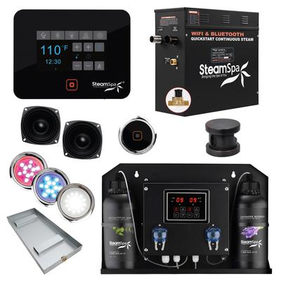 SteamSpa BKT750-ADP Black Series WiFi and Bluetooth 7.5KW Quickstart