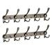 2Pcs Wall Storage Hanger Hook Clothes Hook Stainless Steel Bag Scarf Coat Rack Space-Saving Three-jaw Design for Home