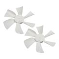 kanaroous 2Pack 6 Inch Replacement White Vent Fan Blades Blade Replacement Vent Fan Vent Fan Blade