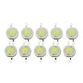 3W Led Chip Lamp 10Pcs High Power Led Chip 1W 6000-6500K 100-110Lm Lamp Beads for Floodlight Spotlight (White)