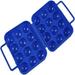 HAOAN Folding Eggs Carry Case Box Plastic Storage Container Portable Egg Holder For Picnic Hiking Outdoor Camping For 12 Eggs - Blue Practical and Popular