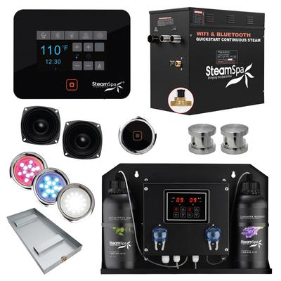 SteamSpa BKT1200-ADP Black Series WiFi and Bluetooth 12KW Quickstart