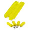 LeCeleBee Corn Utensils Plastic Butter Tray Corn On The Cob Dinnerware Serving Set Dish Tray Server Skewers Large Plastic Stainless Steel Corn Prongs Holders Pack of 2