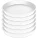 Plant Saucer Pot Tray 10 inch 6 Packs Plastic Flower Planter Saucers and Drip Trays for Indoors Outdoors Thick Heavy Sturdy Durable Round Plastic Plant Pot Saucer for Home Garden (White)