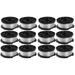 12 PCS Replacement String Trimmer Nylon Grass String Trimmer Mower Line Wire Replacement Spool Compatible for BLACK DECKER (Black)