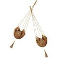 2 Pcs Home Decor Pots for Plants Hanging Plant Stand Plant Lovers Gifts Macrame Flower Hangers Woven Plant Hanger Macrame Plant Hanger Woven Plant Hanging Basket Indoor Plant Stand Numb