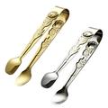 2 Pcs Stainless Steel Food Tongs Tweezers Cookie Clips Candy Clips Grill Tool Pizza Tong Foods Tongs Bread Clip
