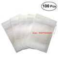 100 Pcs Tea Filter Bag Empty Bag for Loose Leaf Tea Tea Diffuser for Loose Tea Tea Bags Drawstring