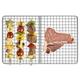 Carevas Grill Plate Outdoor Picnic Plate Barbecue BBQ Wire Mesh Net Mesh Net Plate Barbecue BBQ Wire Net Plate Outdoor BUZHI Picnic Plate LAOSHE QAHM